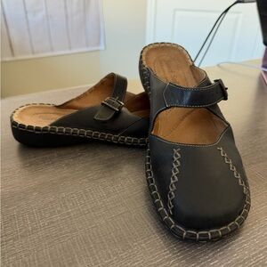 Josef Seibel Women's Rosalie Leather Mary Jane Clogs Like New Size 39